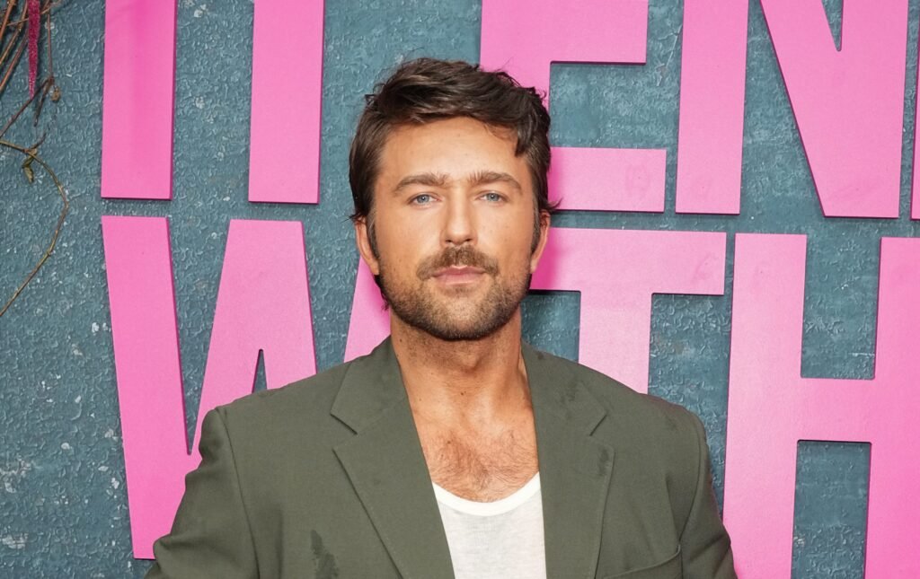 Brandon Sklenar at the "It Ends With Us" New York Premiere