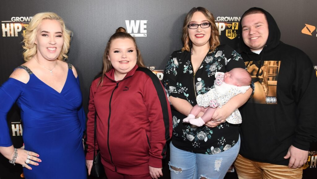 ATLANTA, GA - JANUARY 09:  (L-R) June Shannon, Alana Thompson,  Lauryn 'Pumpkin' Shannon, Ella Grace Efird, and Joshua Brandon Efird attend "Growing Up Hip Hop Atlanta" season 2 premiere party at Woodruff Arts Center on January 9, 2018 in Atlanta, Georgia.  (Photo by Paras Griffin/Getty Images for WEtv)