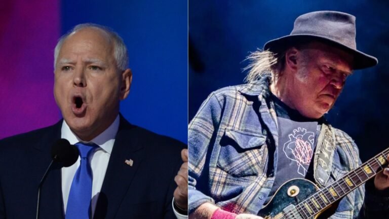 Neil Young Grants Tim Walz’s Permission to Use “Rockin’ in the Free World”