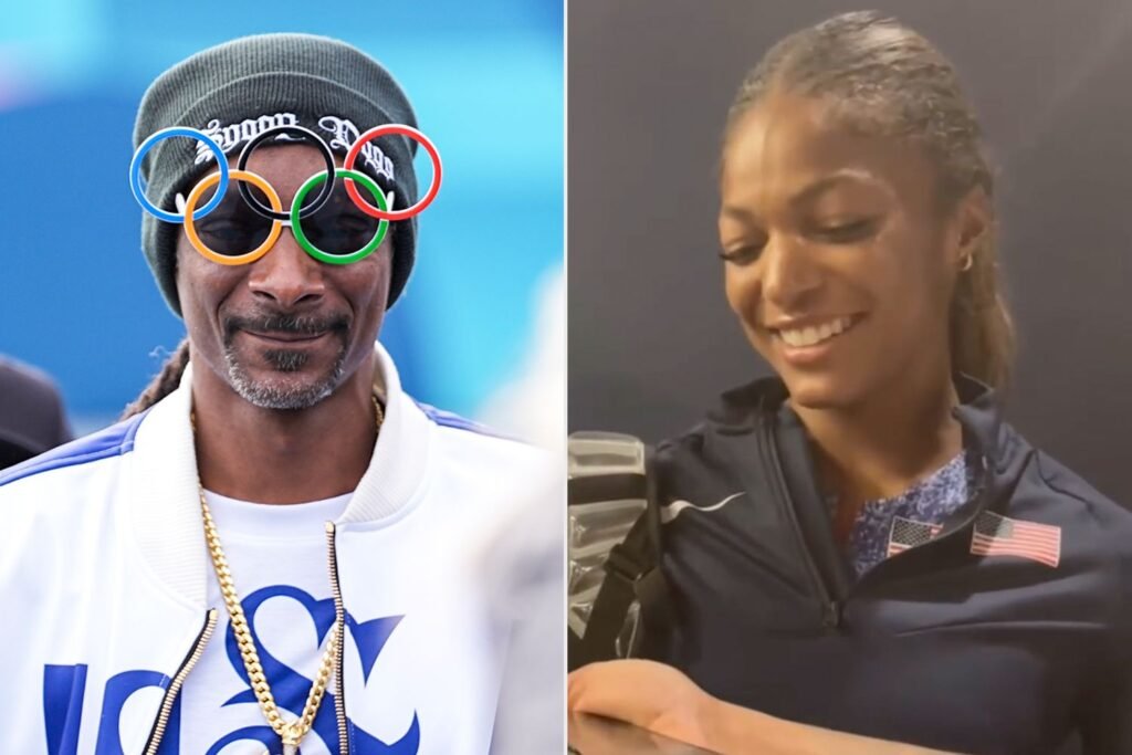 Snoop Dogg Surprises Olympics Women's 200-Meter Medalists with Phone Call
