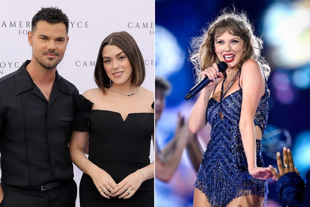 Taylor Lautner and Wife Tay Attend Taylor Swift's London Eras Tour Gig