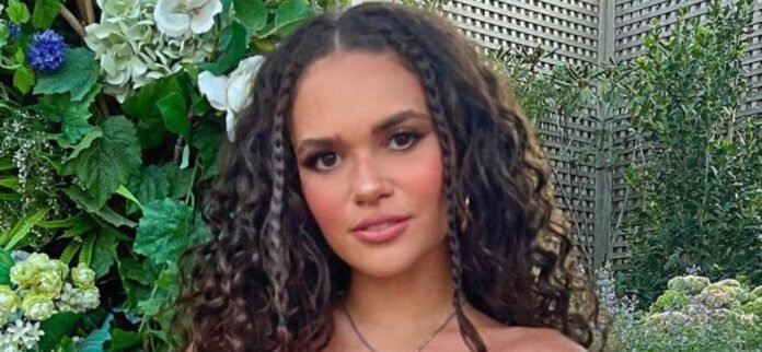 Madison Pettis Hits Up The Beach In Her Tiny Leopard-Print Bikini