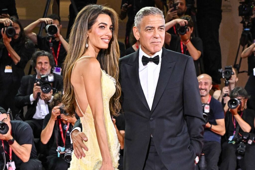 George and Amal Clooney Have Red Carpet Date Night at 'Wolfs' Premiere