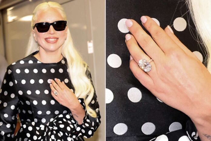 Lady Gaga Flashes Diamond Engagement Ring from Michael Polansky in Venice: See the Huge Stone!
