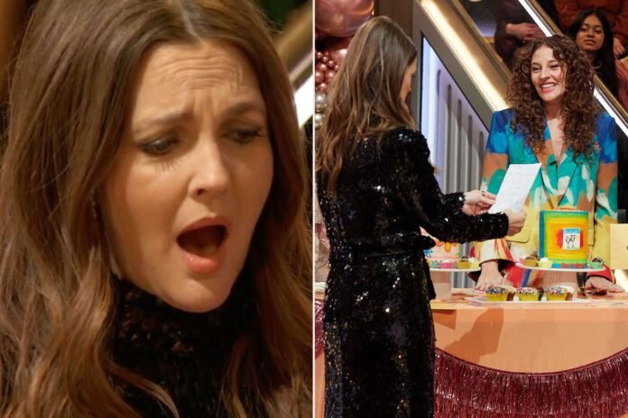 Drew Barrymore Cries During 50th Birthday Surprise from Kids (Exclusive)