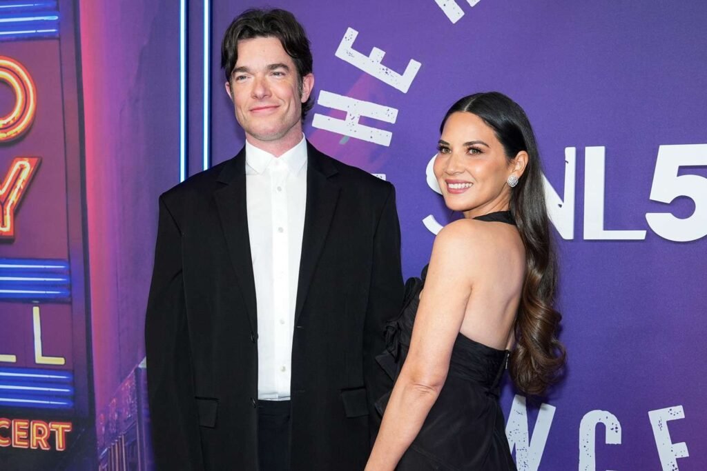John Mulaney and Olivia Munn Enjoy Date Night at SNL's 50th Anniversary Special