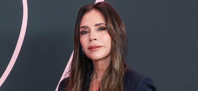 Victoria Beckham Stuns In Plunging Black Cami Top