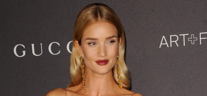 Rosie Huntington-Whiteley Stuns In Ethereal Floral Lingerie Set