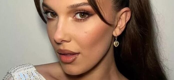 Millie Bobby Brown Impresses In Valentine's Day Underwear With A Red Rose