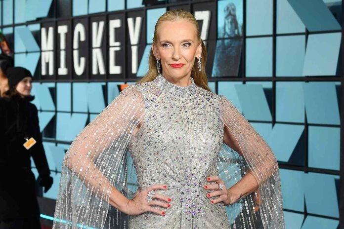 Toni Collette Shimmers in Silver at 'Mickey 17' Premiere, Says 'It Was Bloody Brilliant' to be in the Film (Exclusive)