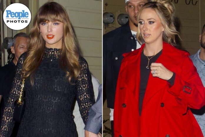Taylor Swift Goes Glam and Brittany Mahomes Wears Chiefs Red Ahead of Game