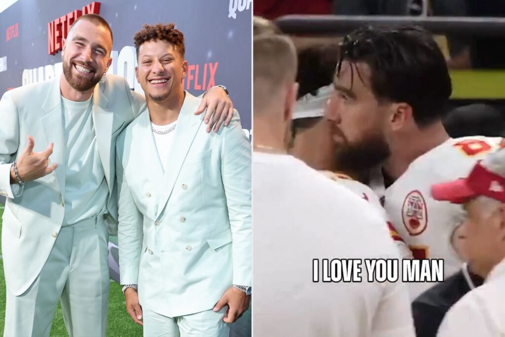 Travis Kelce Has Sweet Moment with Patrick Mahomes After 2025 Super Bowl
