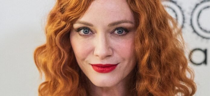 Christina Hendricks Impresses In Plunging Dress After 'Delicious Pizza'
