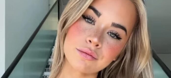 Emily Elizabeth Sets Instagram Ablaze In A Tight Beige Bikini