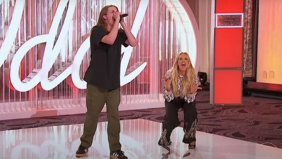 Carrie Underwood Sings Korn and Drowning Pool Hits with American Idol Contestant: Watch