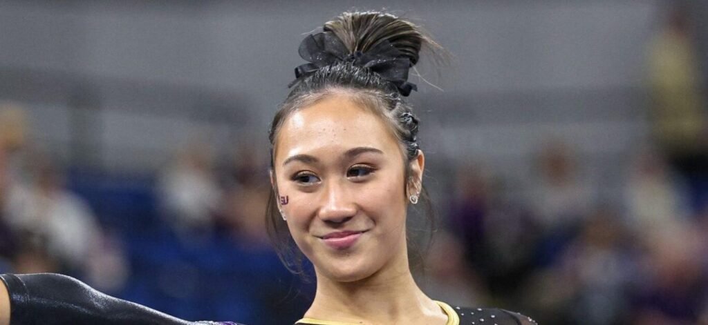 LSU Gymnast Kailin Chio Stuns In Pink Bikini Next To Olivia Dunne