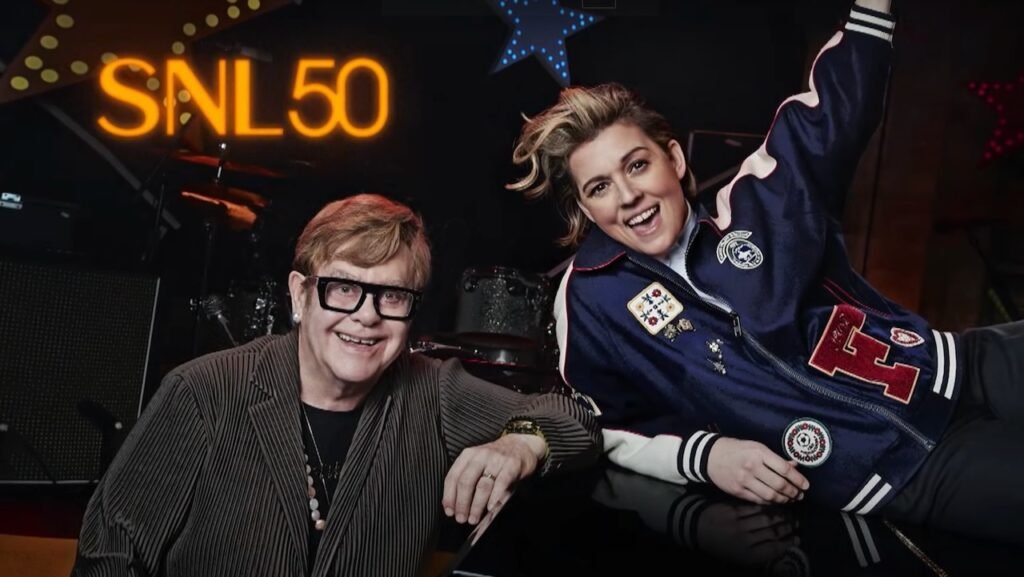 Elton John and Brandi Carlile Team Up for Rocking SNL Performance: Watch