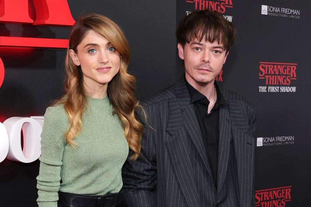 Natalia Dyer and Charlie Heaton attend 'Stranger Things' Broadway Opening