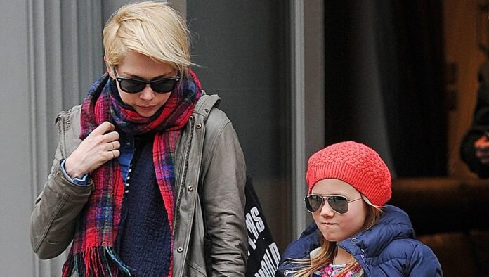 NEW YORK, NY - MARCH 06:  Actress Michelle Williams and her daughter Matilda Ledger as seen on March 6, 2013 in New York City.  (Photo by NCP/Star Max/FilmMagic)
