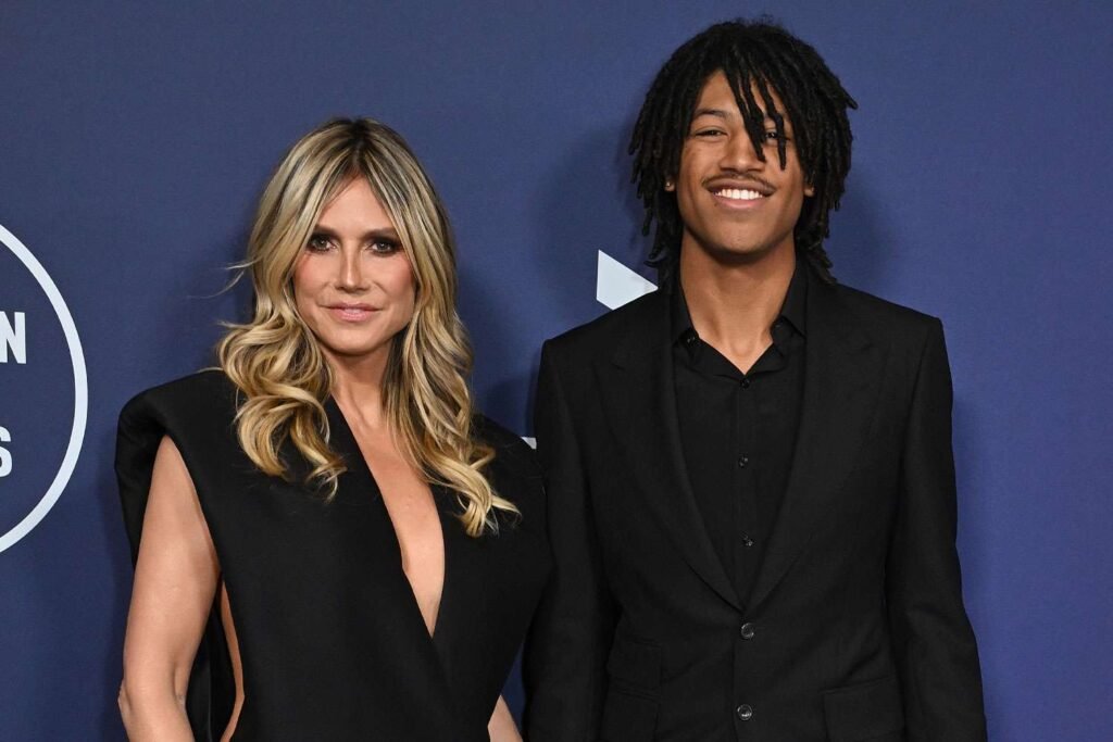 Heidi Klum and Son Henry, 19, Have Cute Date Night in Coordinating All-Black Looks at 2025 AMAs