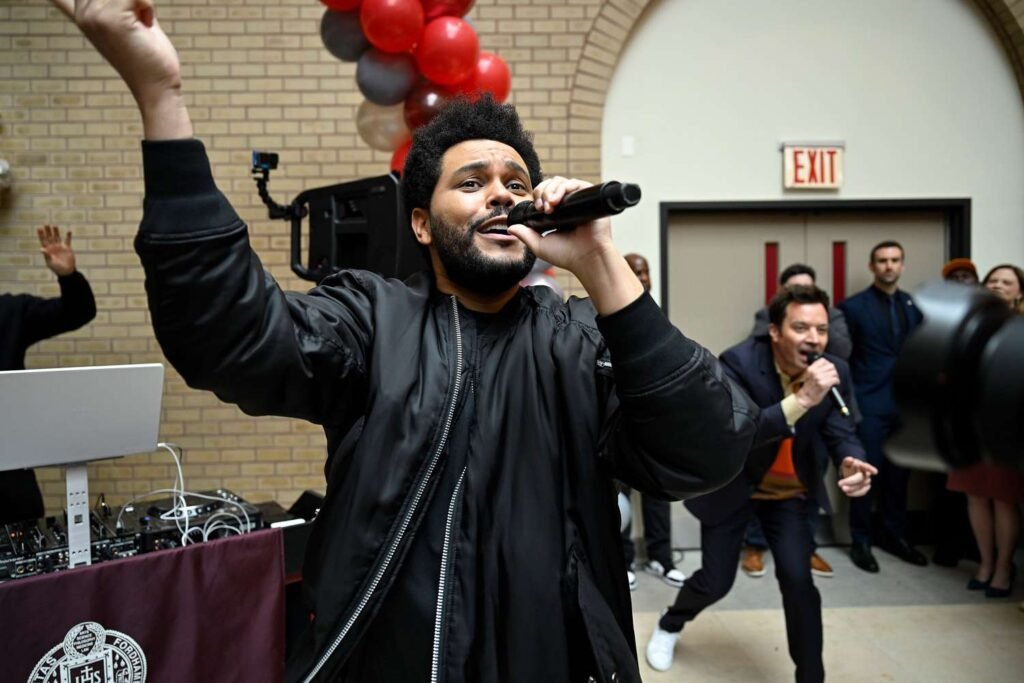 The Weeknd and Jimmy Fallon Crash Fordham University Graduation Party with Performance