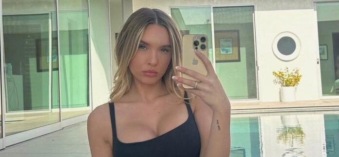 Paige Hansen Dares Fans To 'Guess The Temp' In Barely-There Green Bikini
