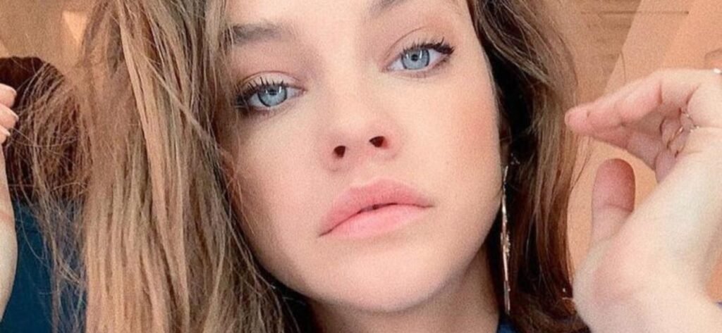 Barbara Palvin Exposes Chest In See-Through Underwear With Bows