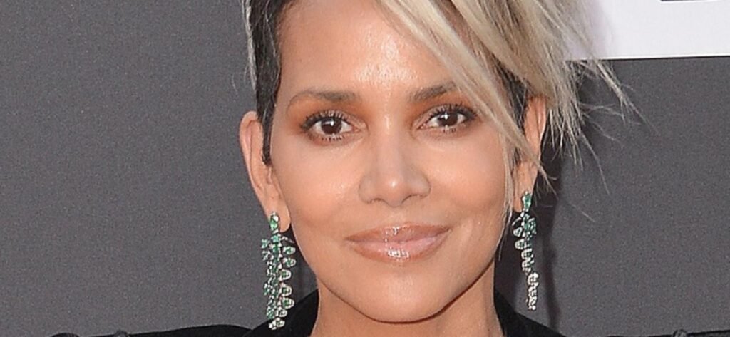 Halle Berry's Bikini Bottoms Fall Down While Snacking On An Apple