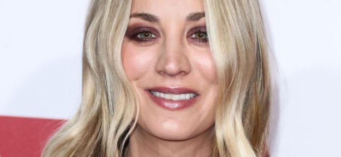 Kaley Cuoco In Shirtless Open Jacket Highlights Her 'Noticeable' Boob Job