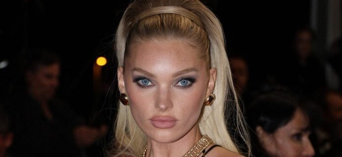 Elsa Hosk In Her Blue Paisley Bikini Shows The 'Perfect Getaway'