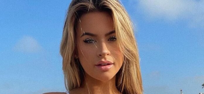 Emily Elizabeth In A Floral Bikini Is Deemed 'Hottest Babe In The World'