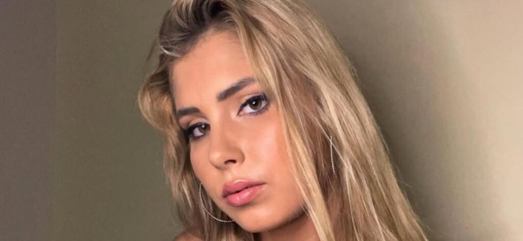 Andreea Dragoi In A Tight Printed Swimsuit Flaunts Her 'Perfect Body'