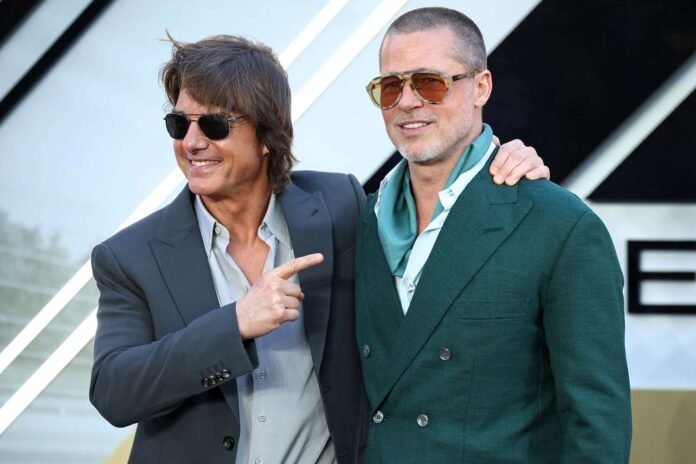 Brad Pitt and Tom Cruise Reunite at 'F1' Premiere