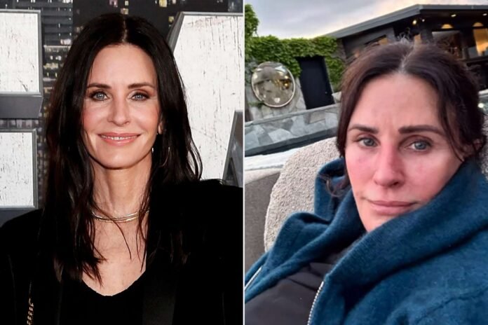 Courteney Cox Posts Her Most Candid Selfies Yet, from Pimple Shots to Allergic Reactions