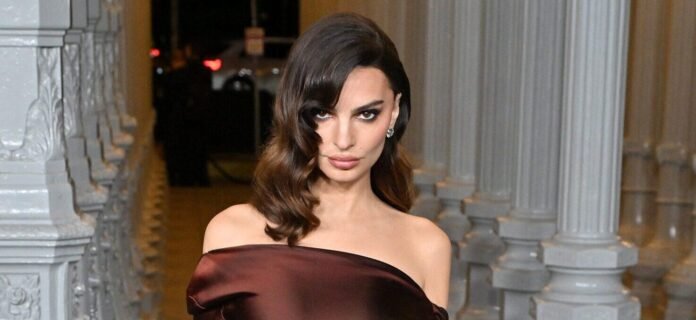 Emily Ratajkowski Sunbathes As She Flashes Busty Red Bikini In Selfie