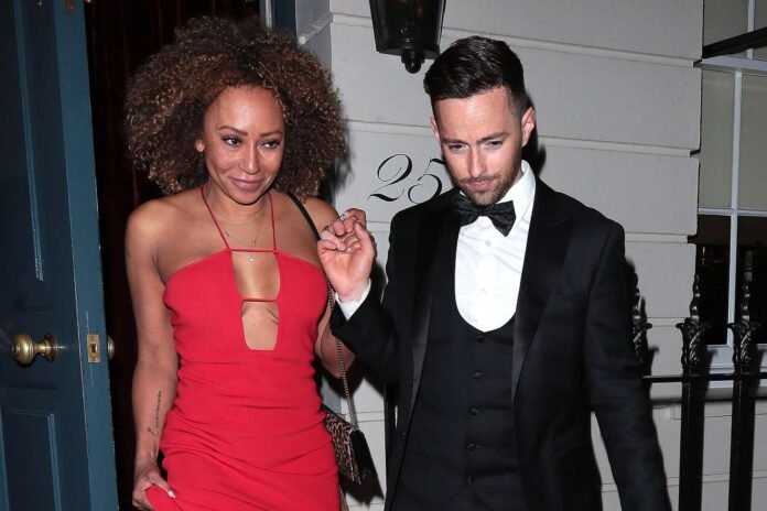 Mel B Wears Red Gown at 2nd Wedding to Rory McPhee