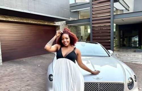 Nomcebo Zikode shows off brand-new Bentley