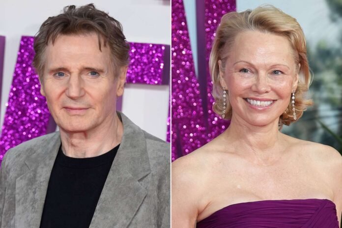 Liam Neeson Supports Pamela Anderson at Play Performance (Exclusive Source)