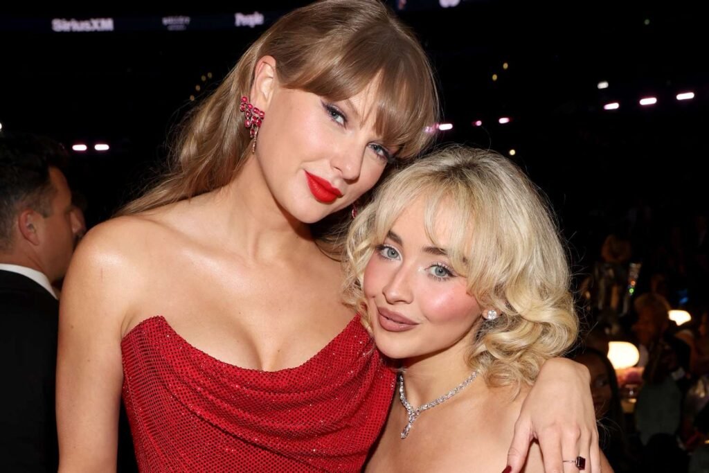 Sabrina Carpenter Reacts to Taylor Swift Revealing 'The Life of a Showgirl' Collab
