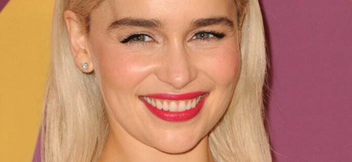 Emilia Clarke In Plunging Braless Dress Asked About Her 'Underboob'
