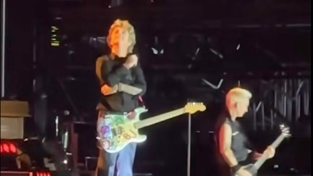 Green Day’s Billie Joe Armstrong on Nearby Rocket: “There Goes the Epstein Files”