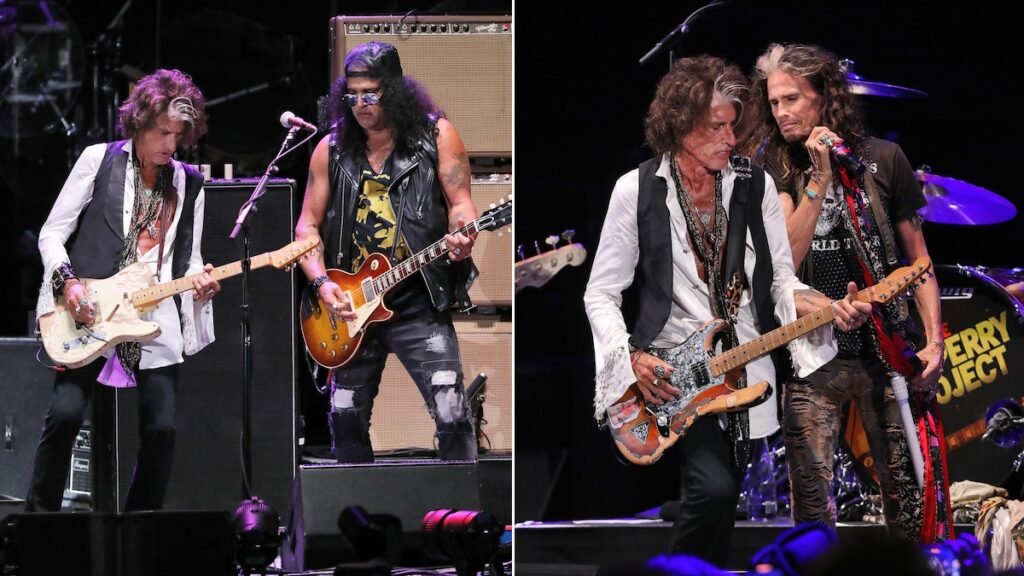 Joe Perry Project Welcomes Surprise Guests Steven Tyler and Slash While Opening for The Who in LA: Watch