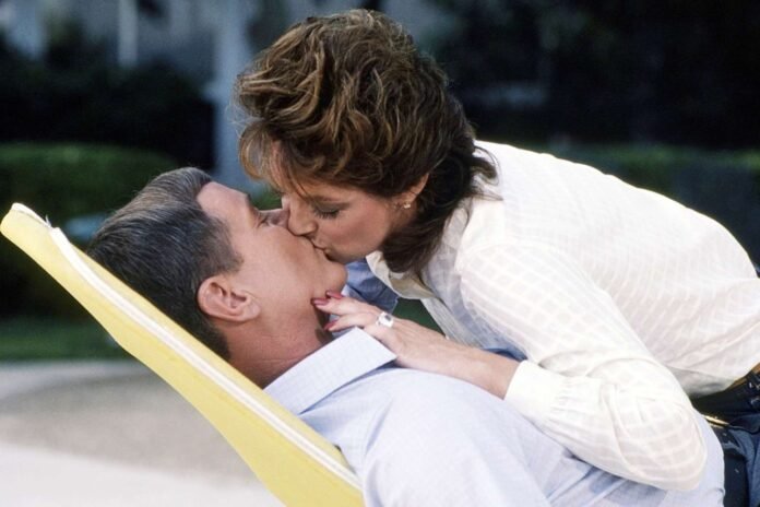 Linda Gray Says Larry Hagman's Practical Jokes During Kissing Scenes on 'Dallas'