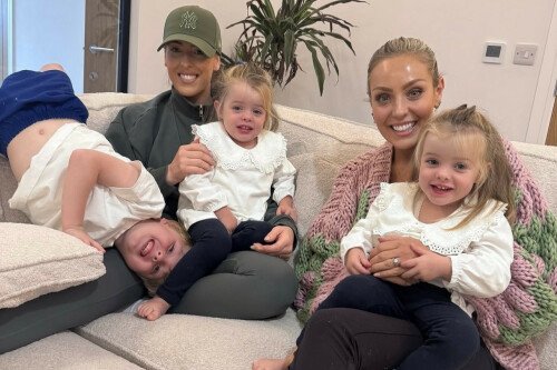 Thomas Skinner introduces his Strictly dance partner Amy Dowden to his wife and children