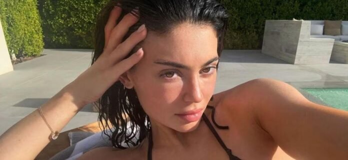 Kylie Jenner’s Barely-There Satin Bikini Leaves Fans Speechless