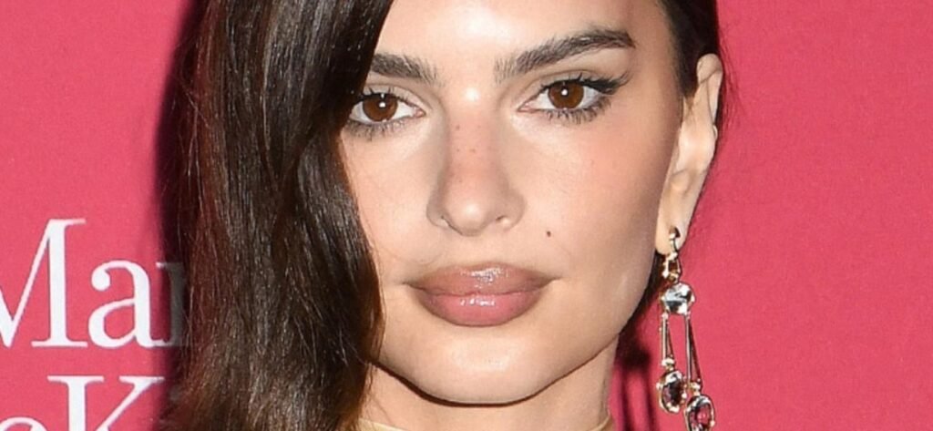 Emily Ratajkowski Flashes Butt Cheeks While Walking Her Dog Braless