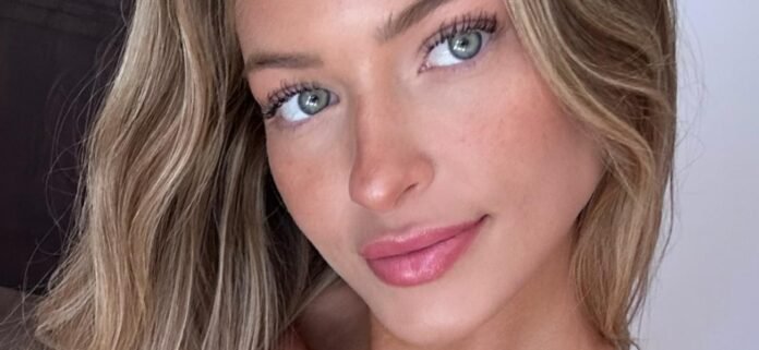 Hannah Palmer In String Bikini Shows Off Her Watermelons In France