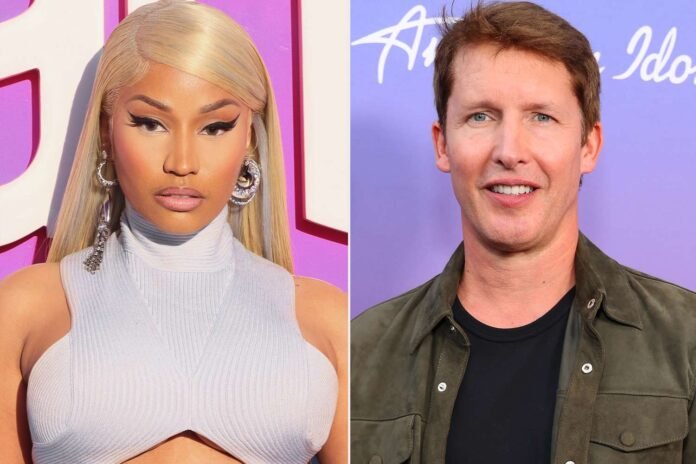 nicki-minaj-james-blunt-102425-4b4e464fb6404f2bb968ce6e9504d88e.jpg Nicki Minaj Tells Fans They're 'Beautiful.' James Blunt Enters the Chat