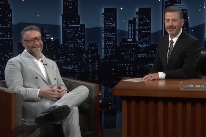 Jimmy Kimmel Confirms Seth Rogen's Theory That the Actor Was Banned From Presenting at the Emmys