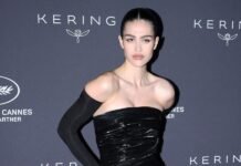 Amelia Grey Hamlin Sizzles In Crystal-Studded Sheer Gown For Swarovski Amelia Gray Hamlin Sizzles In Crystal-Studded Sheer Dress For Swarovski
